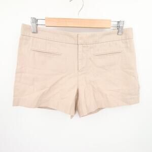 Gap Shorts Khaki Beige Cotton Casual Chino Pockets Textured Classic Everyday 4